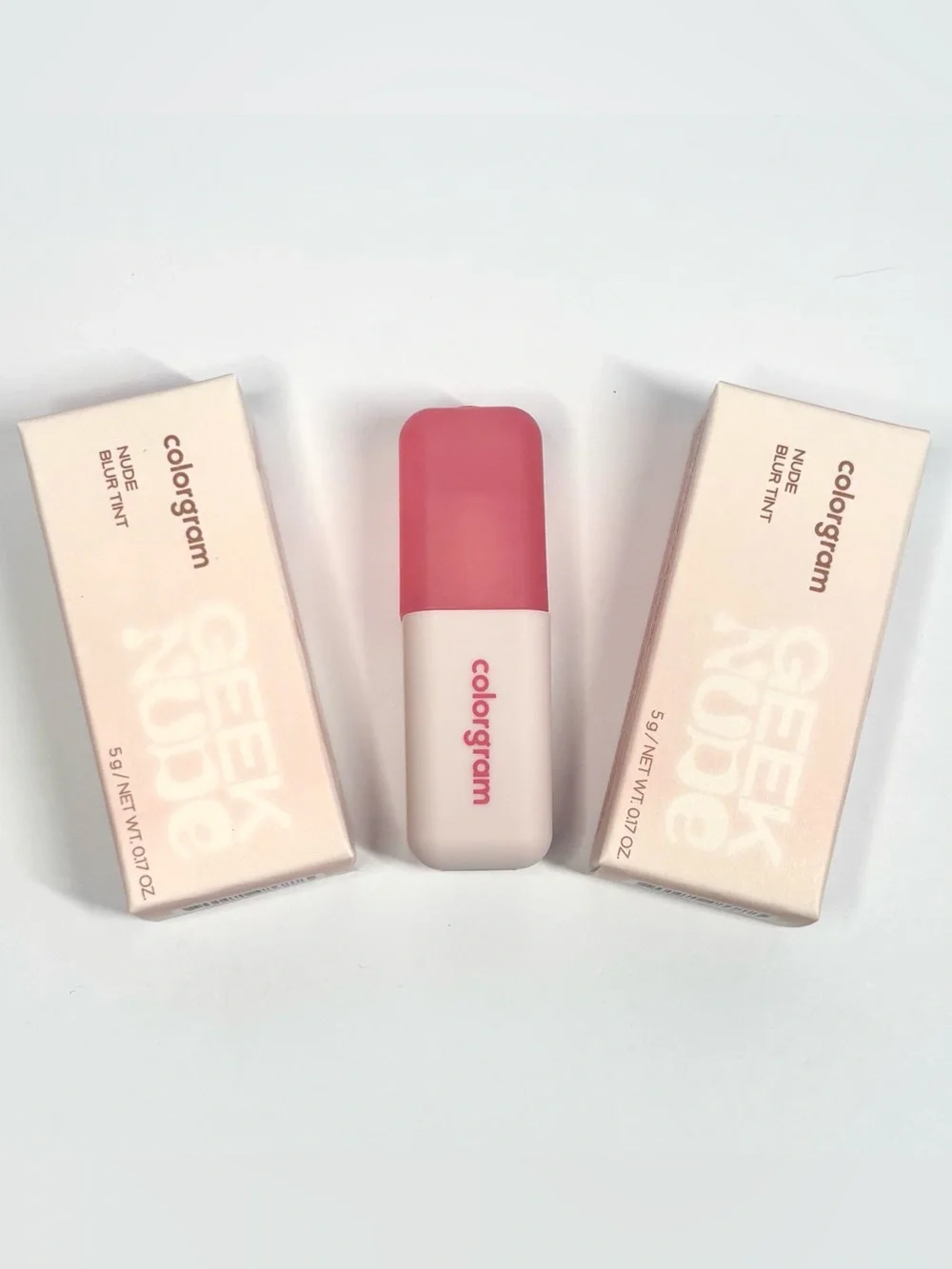 Set of TWO (2) COLORGRAM Nude Blur Lip Tints (Shade 05 - Vintage Red)